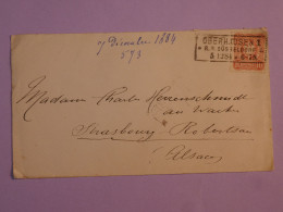 BW19  ELSASS BELLE   LETTRE    1884  OBERHAUSEN  A PARIS FRANCE   + + + AFFRANCH.  INTERESSANT+ + - Storia Postale