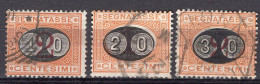 Z6140 - ITALIA REGNO TASSE SASSONE N°17/19 - Postage Due