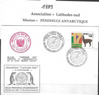 Perrou -Association Latitude Sud  Mission Péninsule Antarctique 89 - Año Polar Internacional