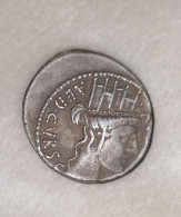 Denier Argent. Plautia. 55 Av JC. RARE. - República (-280 / -27)