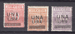 Z6194 - ITALIA REGNO COMMISSIONI SASSONE N°4/6 ** - Segnatasse