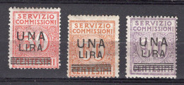 Z6194 - ITALIA REGNO COMMISSIONI SASSONE N°4/6 ** - Taxe