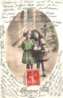 ENFANTS - LITTLE GIRL - MAEDCHEN - Jolie Carte Fantaisie(14)  Groupe Fillettes - Groupes D'enfants & Familles