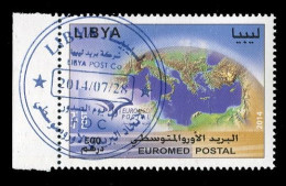 LIBYA 2014 EuroMed Europe Joint Issue (border Fine PMK) - Emissions Communes