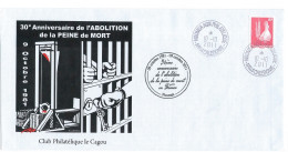 LETTRE NOUVELLE-CALÉDONIE N°1085 (y&t) Nouméa 9 Octobre 2011 - 30°Anniversaire De L'Abolition De La Peine De Mort - Lettres & Documents