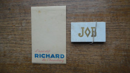 1 Ancien Carnet De Commande Pub Richard Et 1 Paquet De Feuilles Complet Pour Nettoyer Les Lunettes Pub Job - Facturen