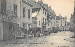 71-CHALON-SUR-SAONE-  INONDATIONS DE 24 ET 25 JANVIER 1910- RUE D'UXELLES - Chalon Sur Saone