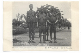 Congo-Belge    *  Femmes Indigènes Lukelés   (seins Nus) - Congo Belge