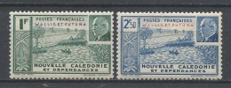 WALLIS 1941 N° 90/91 * Neufs MH Trace Charnière TTB C 3.50 € Rade De Nouméa Pétain Bateaux Boats Oeuvres Coloniales - Unused Stamps