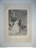 GRAVURE 1873. SALON DE 1873. LA CORDE AU COU. D’APRES UN TABLEAU DE M. ALPHONSE HIRSCH. - Libri Di Canti