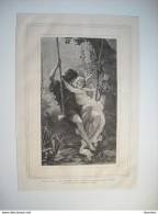 GRAVURE 1873. SALON DE 1873. LE PRINTEMPS. D’APRES UN TABLEAU DE M. P. COT. - Libri Di Canti