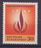 BRD Deutschland 1968 Mi. 575, 30 (Pf) Internationales Jahr Der Menschenrechte, MNH** - Ungebraucht