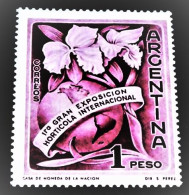 Argentina, 1959, Horticultura Exibition,Orchid, MNH.Michel # 694 - Ongebruikt