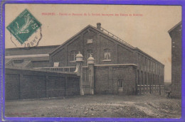 Carte Postale 59. Feignies Société Anonyme Des Usines Et Aciéries  Entrée Et Bureau   Très Beau Plan - Feignies