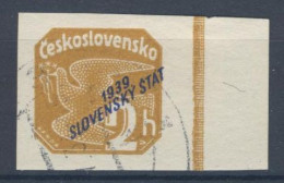 Slovaquie 1939 Mi 26 (Yv TPJ 1), Obliteré, Bdf - Used Stamps