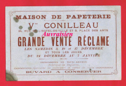 1 Buvard Format  16 cm X 24 cm... Vve CONILLEAU Maison De Papeterie 24 Rue De L'Hôtel De Ville Et 3 Place Des Arts - Papelería