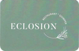 Carte De Visite - Eclosion - Restaurant - Quimper - Cartes De Visite