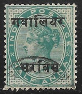 INDIA (GWALIOR)..1895..Michel # 1...used. DIENSTMARKEN. - Gwalior