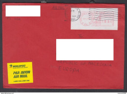 USA, COVER,  MASHINE CANCEL / REPUBLIC OF MACEDONIA  (008) - Storia Postale