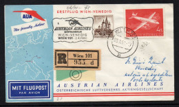L1875 - Erstflug Wien - Venedig, 02. April 1960 - Premiers Vols
