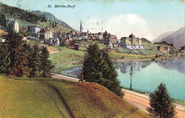 SUISSE - Saint Moritz Dorf - Colorisé - Montagne - Village - Carte Postale Ancienne - Mon