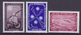 Argentina 1954 Mi. 2614-16 Internationale Fernmeldekonferenz Complete Set, MNH** - Ongebruikt