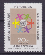 Argentina 1970 Mi. 1070, Vereinte Nationen (UNO), MNH** - Ungebraucht