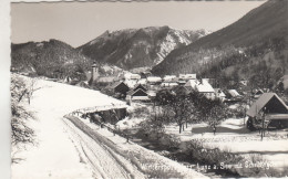 D2286) Wintersport LUNZ AM SEE Mit Scheiblingstein - Sehr Stark Verschneite Straße U. Häuser ALT 1957 - Lunz Am See