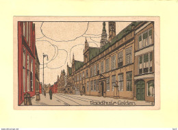 Leiden Raadhuis Getekend En Ingekleurd 1936 RY44150 - Leiden