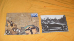 ENVELOPPE ILLUSTREE + CARTE POSTALE CIRCULE DE 2001../ CACHET + TIMBRE + CARTE POSTALE GROUP OF NEZ PERCE.INDIEN VOITURE - Brieven En Documenten