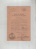 Carnet De Moniteur De Colonies De Vacances Lyon Marinet 1956 - Non Classés