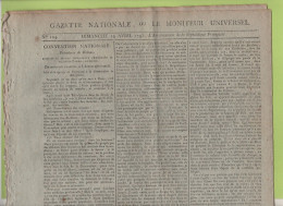 GAZETTE NATIONALE 14 04 1793 - DELMAS - VERGNIAUD ROBESPIERRE GUADET / MARAT / THURIOT / CHOUANS DE BRETAGNE / CUSTINE - Zeitungen - Vor 1800