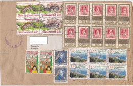 REPTILES, TUBERCULOSIS, COLLEGE, BEACH STAMPS ON COVER, 1983, NEW ZEELAND - Cartas & Documentos