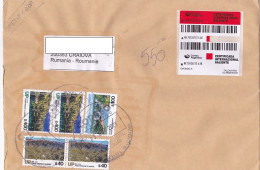 LANDSCAPES, CUSTOM DUTY, STAMPS ON REGISTERED COVER, 2021, ARGENTINA - Covers & Documents