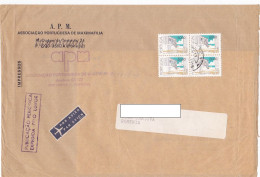 BEACH HOUSE, STAMPS ON COVER, 1994, PORTUGAL - Storia Postale
