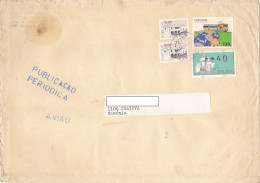 ARCHITECTURE, TRAINS, RAILWAYS CONGRESS, SHIP MACHINE PRINTED, STAMPS ON COVER, 1994, PORTUGAL - Covers & Documents