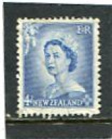 NEW ZEALAND - 1953  4d  QUEEN ELISABETH DEFINITIVE  FINE USED - Gebruikt