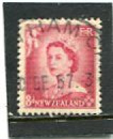 NEW ZEALAND - 1953  8d  QUEEN ELISABETH DEFINITIVE  FINE USED - Usati