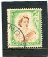 NEW ZEALAND - 1953  9d  QUEEN ELISABETH DEFINITIVE  FINE USED - Used Stamps