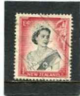 NEW ZEALAND - 1953  1s  QUEEN ELISABETH DEFINITIVE  FINE USED - Gebruikt