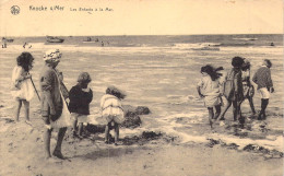 BELGIQUE - KNOKKE SUR MER - Les Enfants à La Mer - Carte Postale Ancienne - Knokke