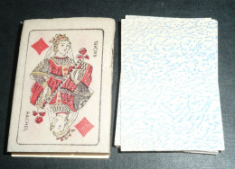 A VOIR Rare Ancien Jeu De 32 Cartes MINIATURES, Complet, Sans Chiffre, Piquet, Pochoir - 32 Cartes