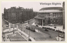 Manchester / UK: St.Peter's Square & Central Library (Vintage RPPC) - Manchester