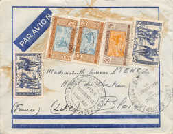 LETTRE EN FRANCHISE PAR AVION DE CHINGUETTI MAURITANIE 1940 CENSUREE   => FRANCE COVER - Lettres & Documents