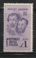 ITALIE 1954 // YVERT 42  // 1944 - Impuestos