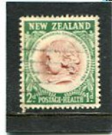 NEW ZEALAND - 1955  1d+1d  HEALTH  FINE USED - Usati