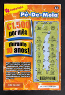 112 L, Lottery Tickets, Portugal, « Raspadinha », « Instant Lottery », « Pé-de-Meia », Nº 543 - Billetes De Lotería