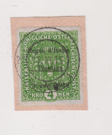 ITALY 1918 TRENTO Nice Ovpt Stamp Used On Cut - Trentin
