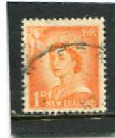 NEW ZEALAND - 1956  1d  QUEEN ELISABETH DEFINITIVE  NO STARS  FINE USED - Oblitérés