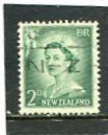 NEW ZEALAND - 1956  2d  QUEEN ELISABETH DEFINITIVE  NO STARS  FINE USED - Usati